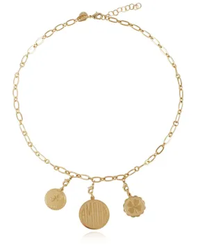 3 Things Necklace | Gold