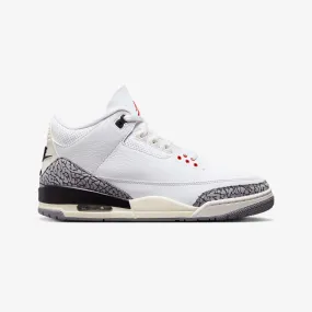 AIR JORDAN 3 RETRO 'SUMMIT WHITE/FIRE RED-BLACK-CEMENT GREY'