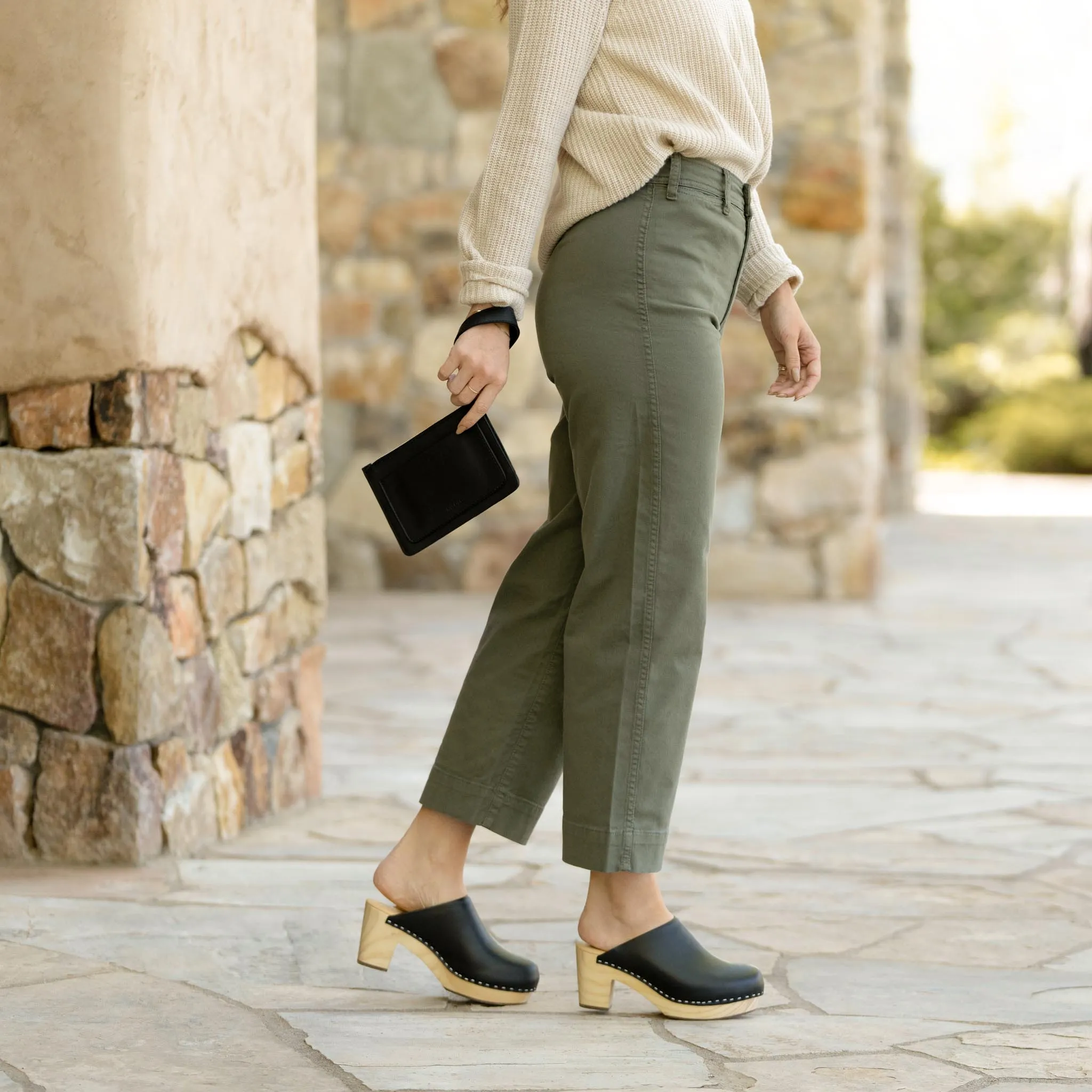 All-Day Heeled Clog Black