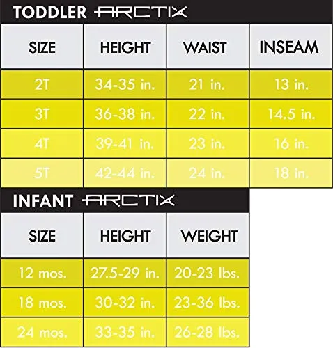 Arctix Infant Chest High Bib Overalls