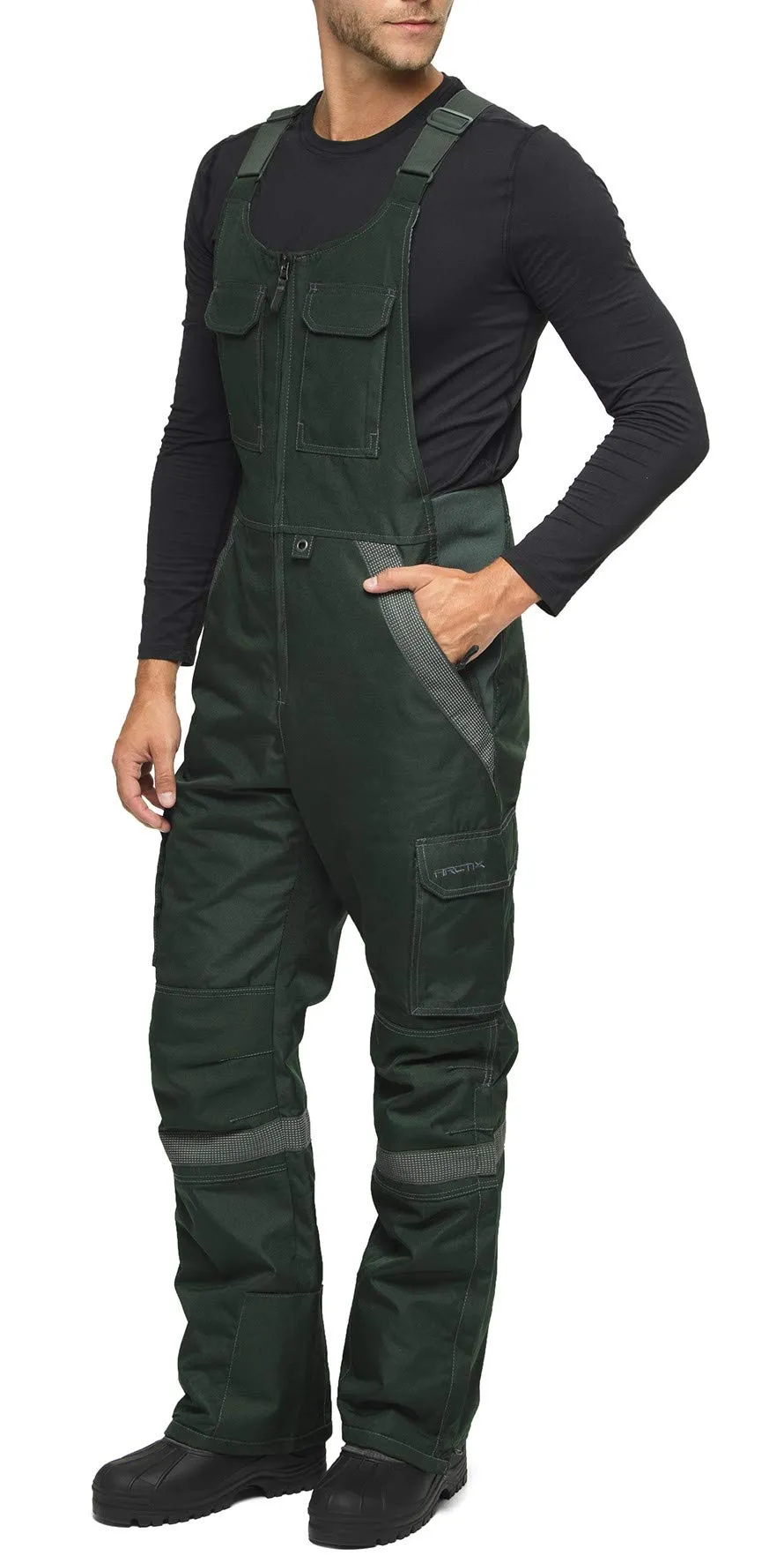 Arctix Men's Tundra Ballistic Bib Overalls With Added Visibility