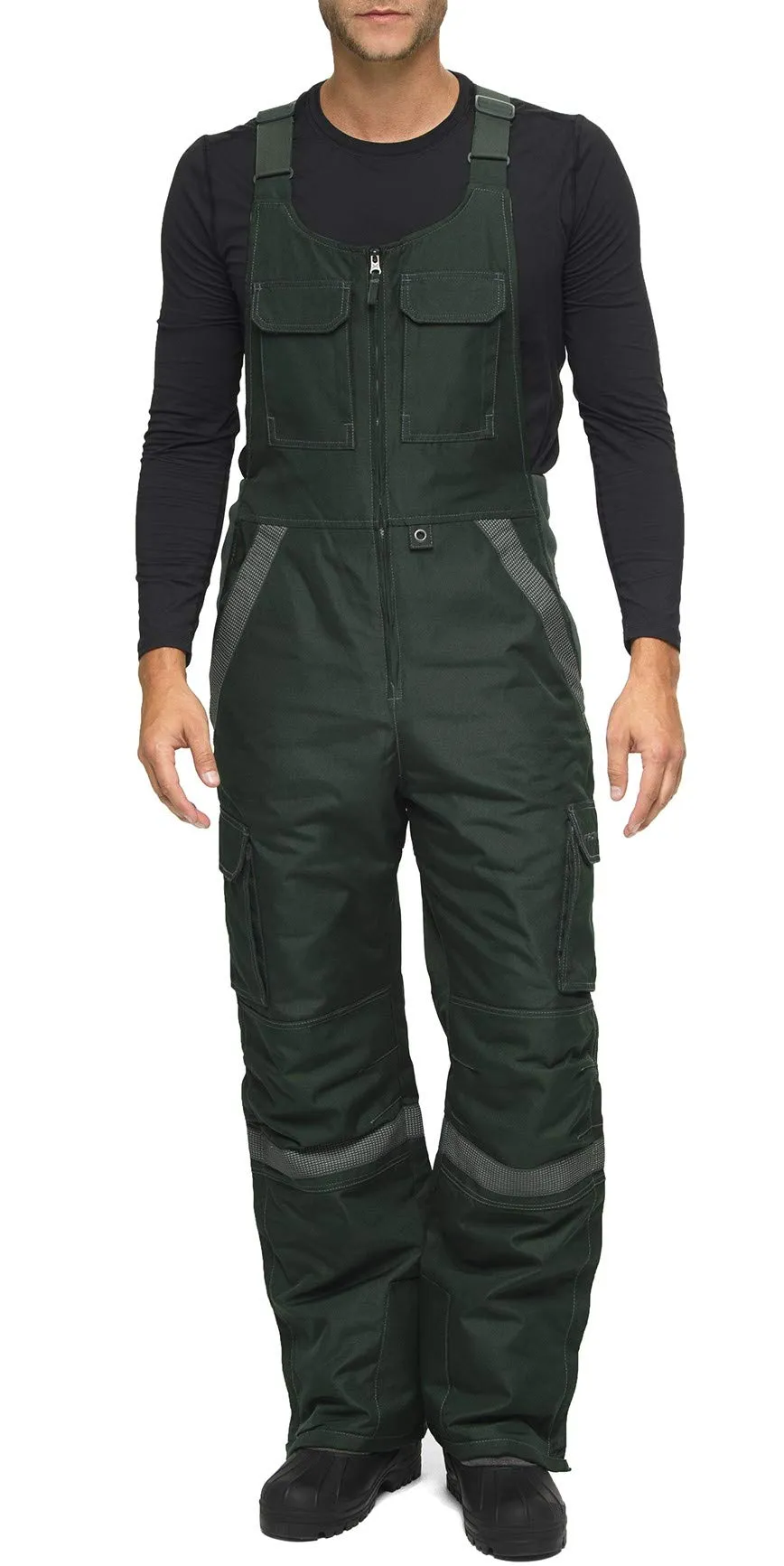 Arctix Men's Tundra Ballistic Bib Overalls With Added Visibility