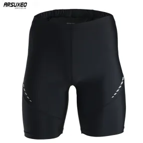 ARSUXEO Mens Sports Running Shorts Compression Tights Base Layer Active Workout Training Shorts P505