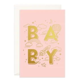  Baby Universe Pink  Jumbo Card