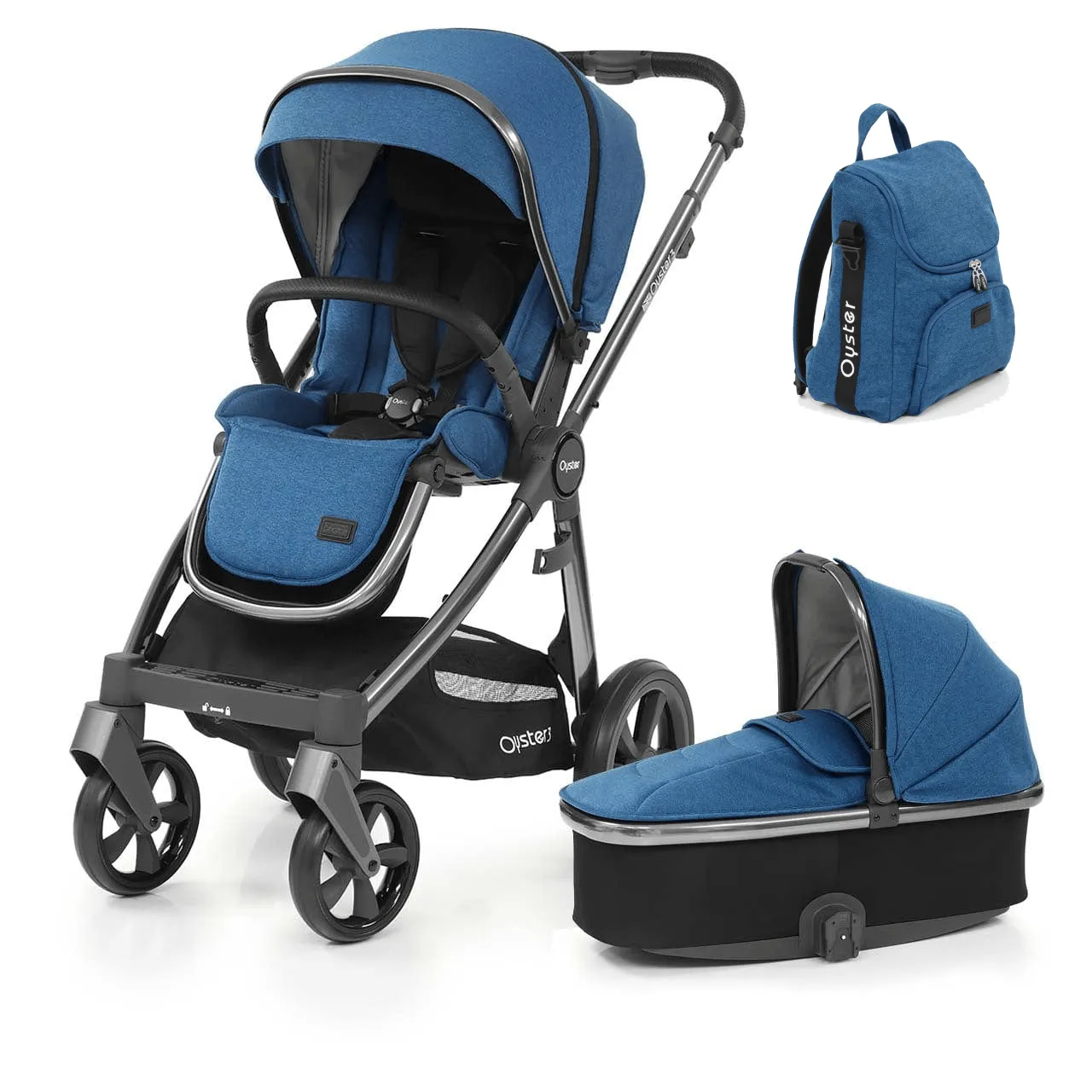 BabyStyle Oyster 3 with Carrycot and Bag - Kingfisher