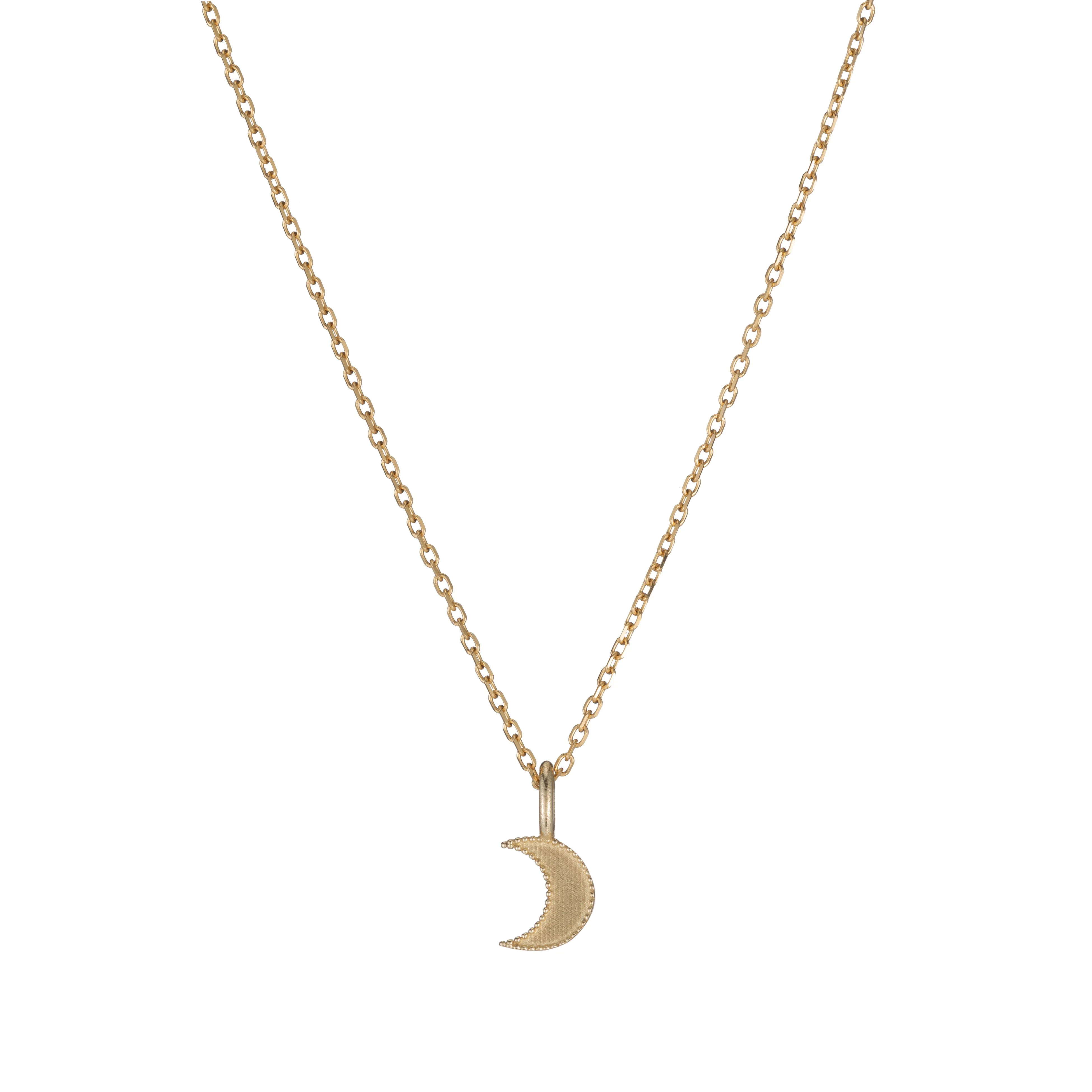 Beaded Moon Necklace