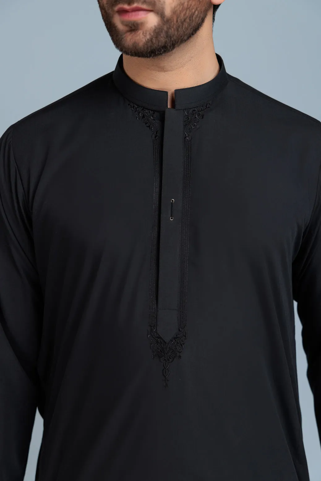 BLACK-BLENDED-KURTA SHALWAR (KSRS23-040)