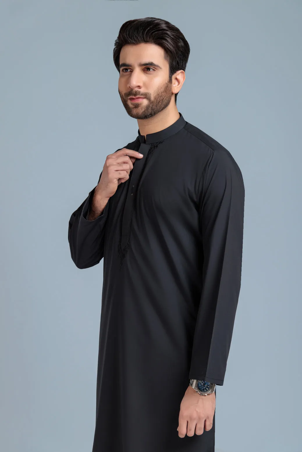 BLACK-BLENDED-KURTA SHALWAR (KSRS23-040)