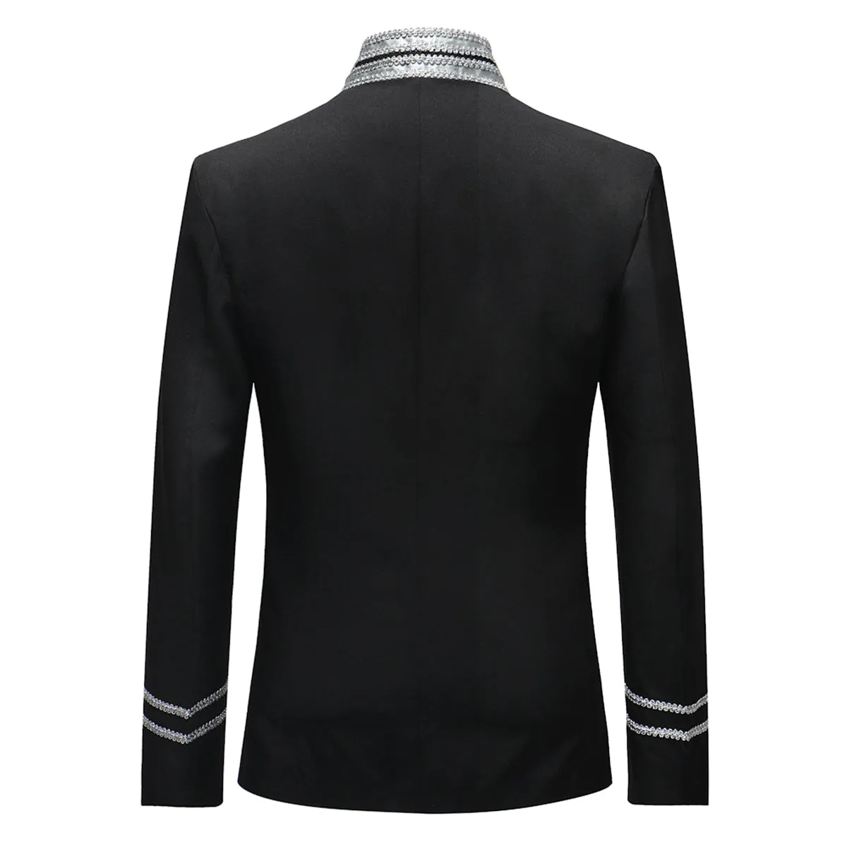 Black Multiple Buttons Design Blazer