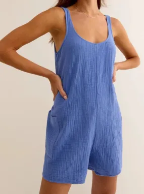 Calibri Romper - Blue Wave