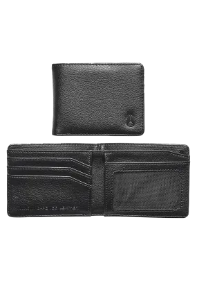 Cape Vegan Leather Wallet - Black