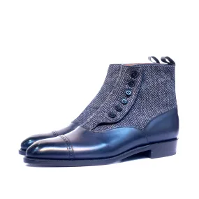 Carkeek II - Midnight Calf / Blue Tweed - DISCONTINUED