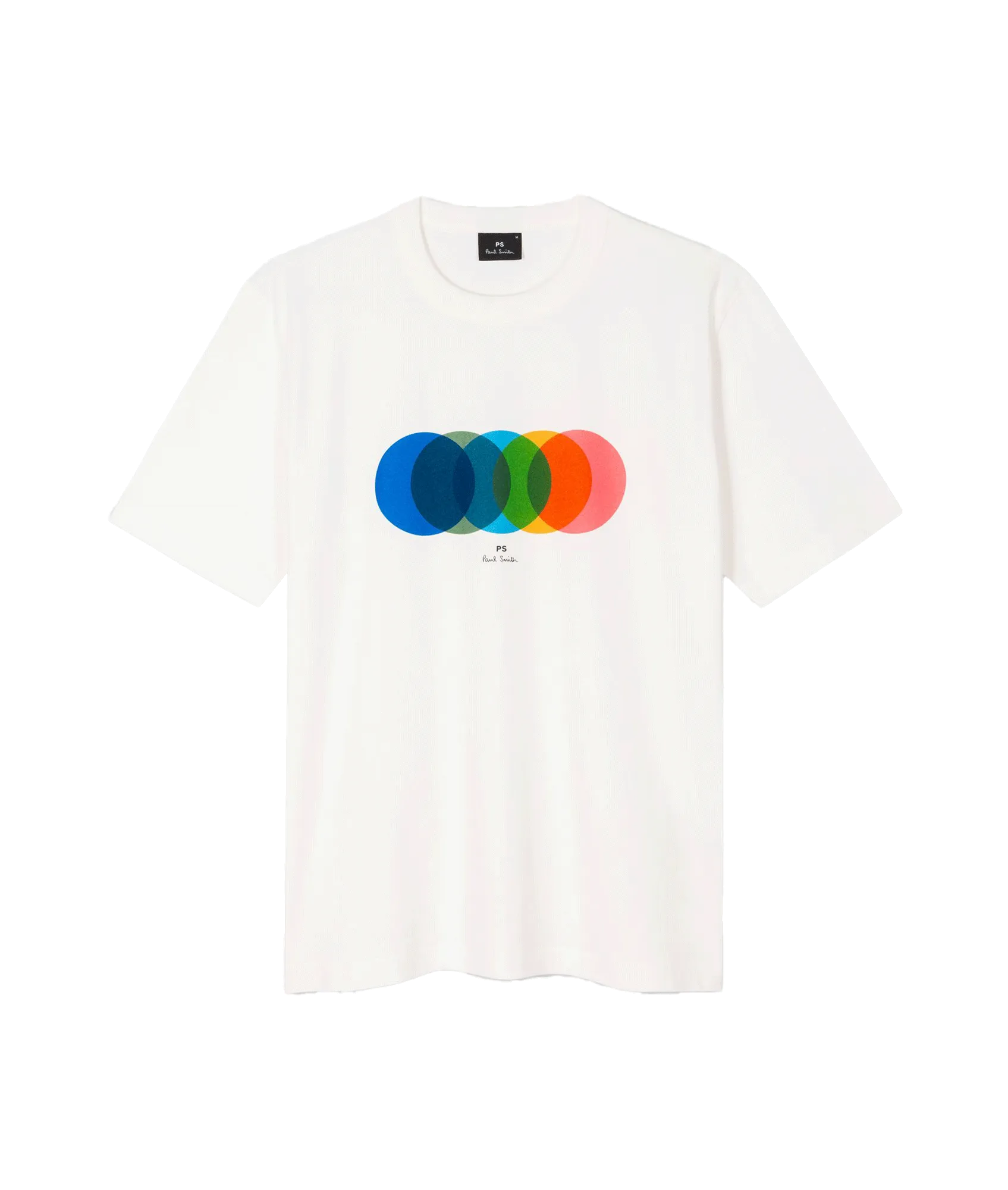 'Circles' Print T-Shirt - White