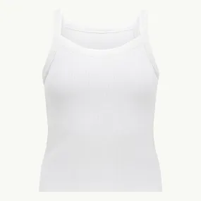 Essential Tank Rib - White