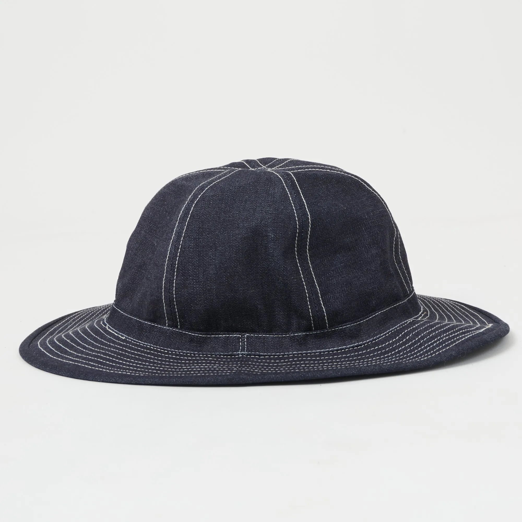 Freewheelers 10oz 'Union Special Overalls' Field Hat - Indigo Denim