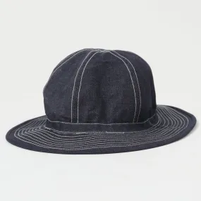 Freewheelers 10oz 'Union Special Overalls' Field Hat - Indigo Denim