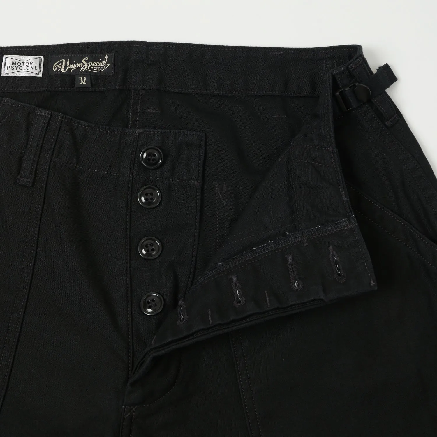 Freewheelers 'Garage Crew' Work Short - Black