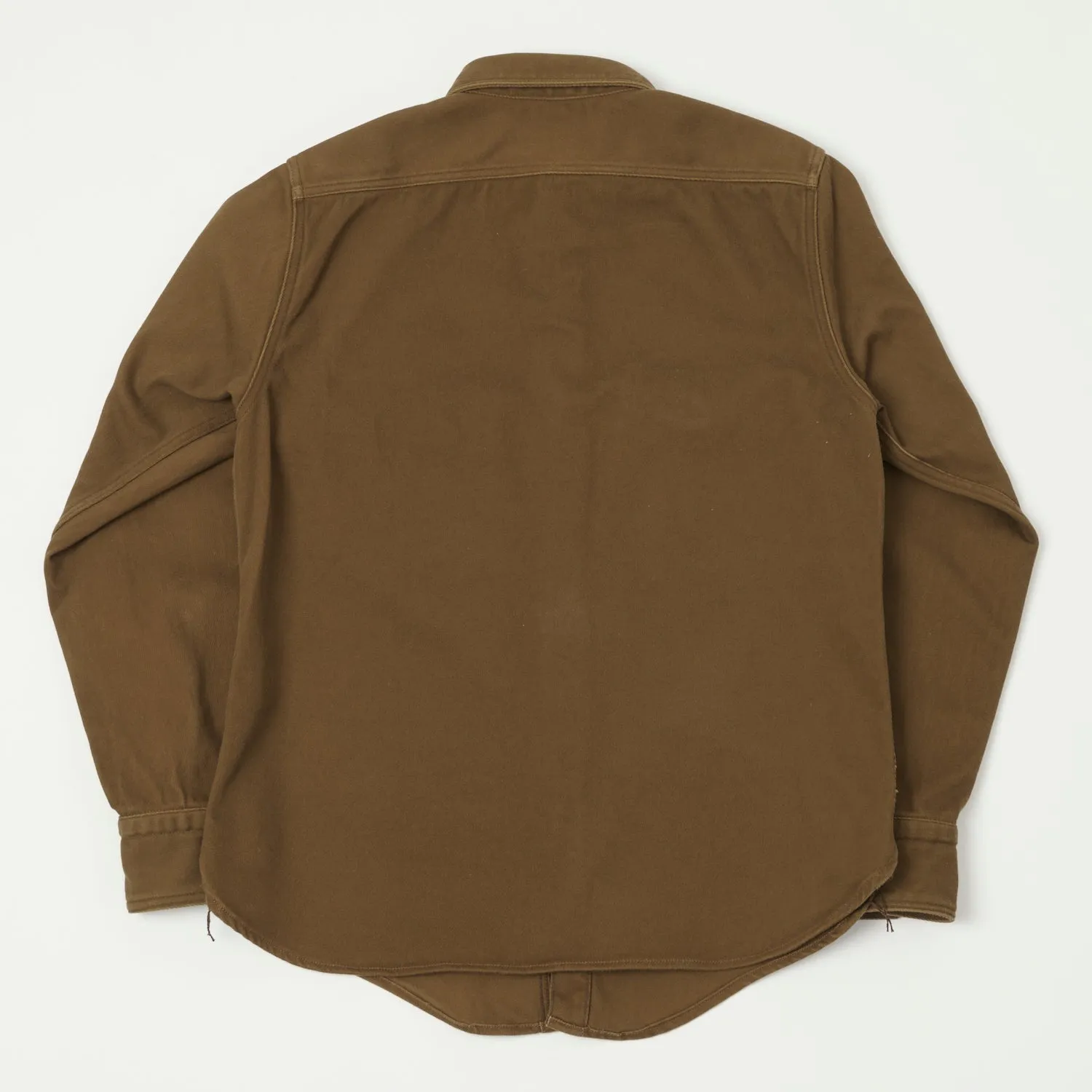 Freewheelers 'Gemsa' Work Shirt - Dark Red Khaki