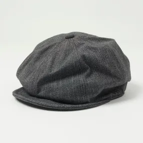 Freewheelers 'Stevedore' Casquette - Black Pepper Chambray