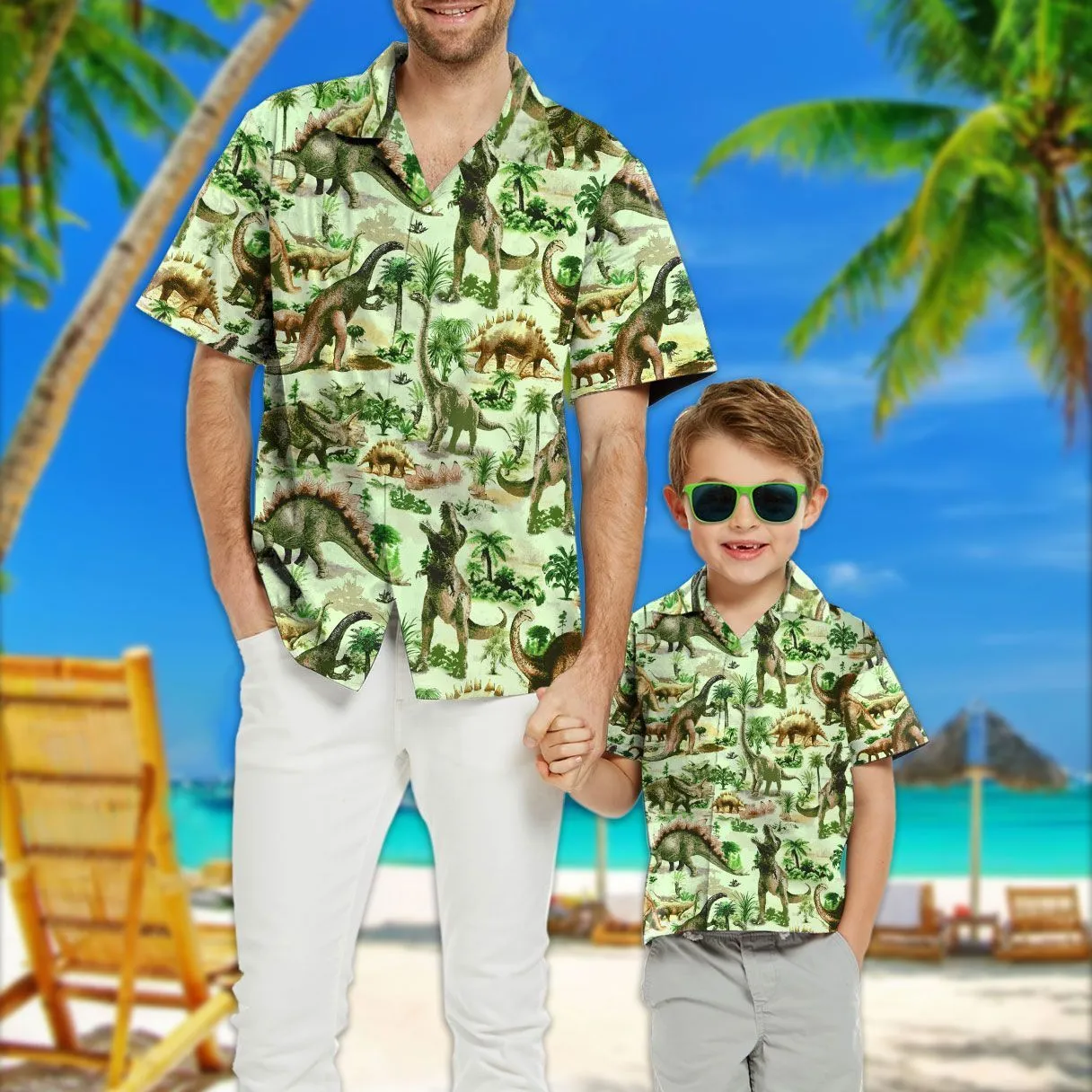 Gearhuman 3D Dinosaur Kid Hawaii Shirt