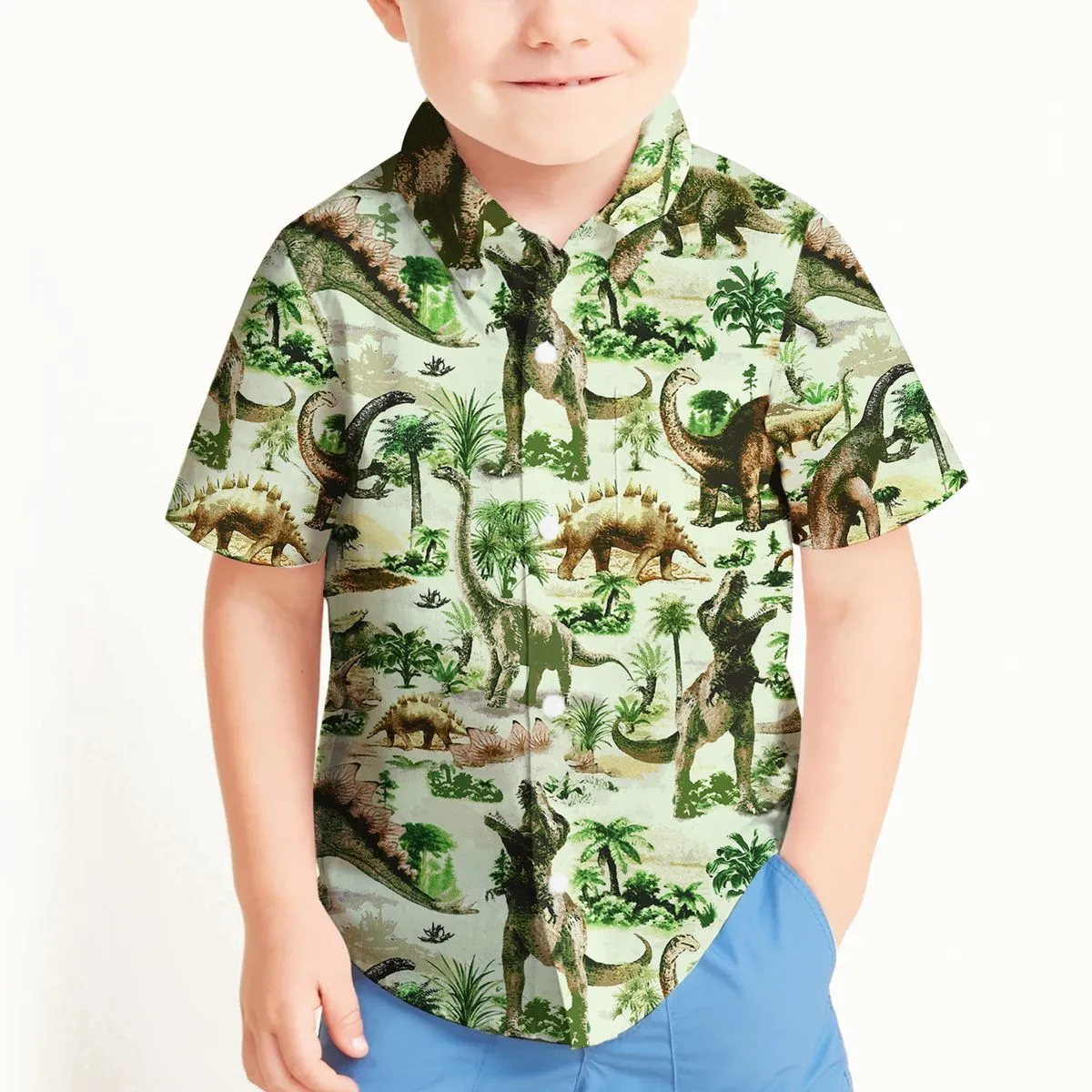 Gearhuman 3D Dinosaur Kid Hawaii Shirt