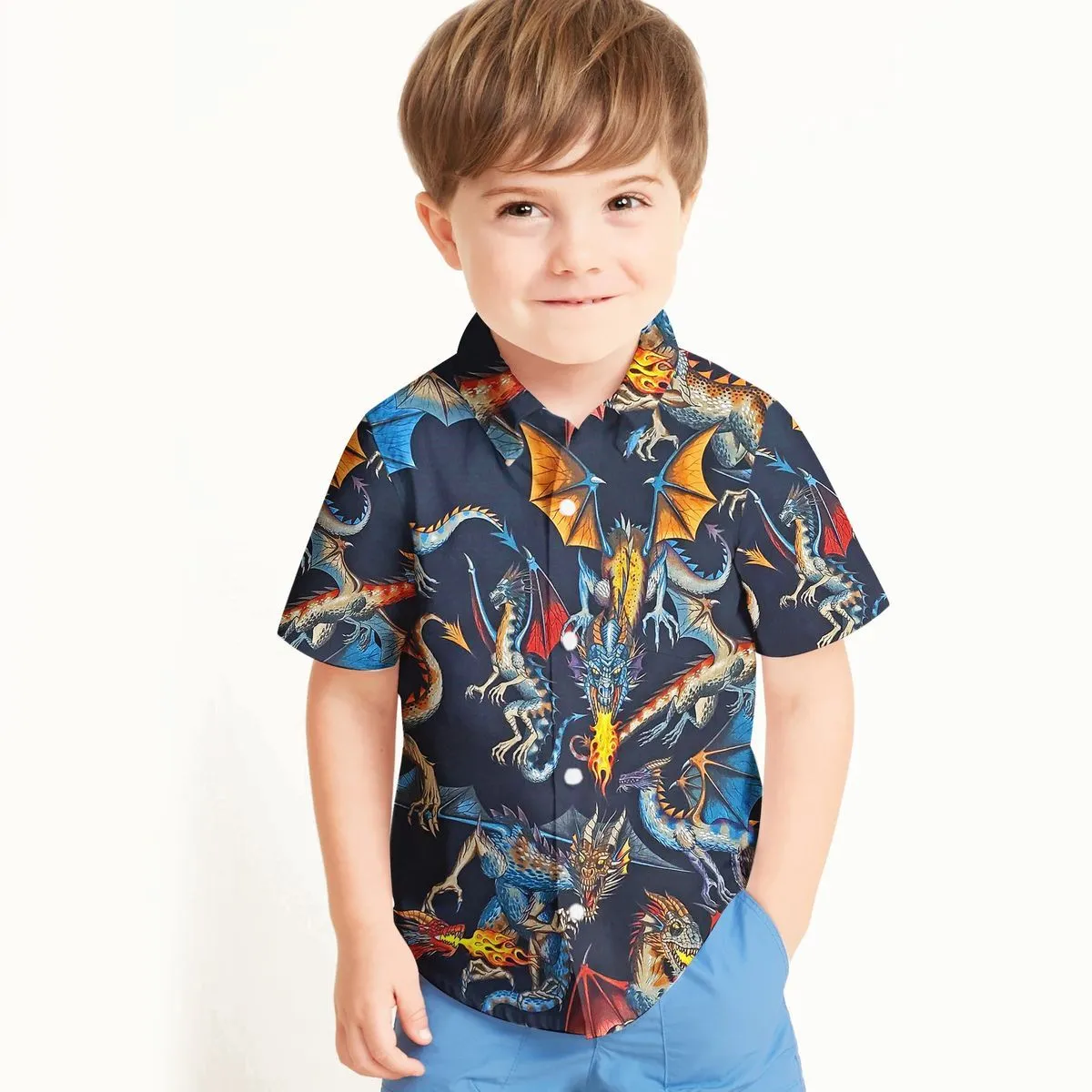 Gearhuman 3D Dragon Kid Hawaii Shirt