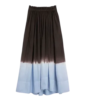 Gina Skirt in Sky Blue and Fudge