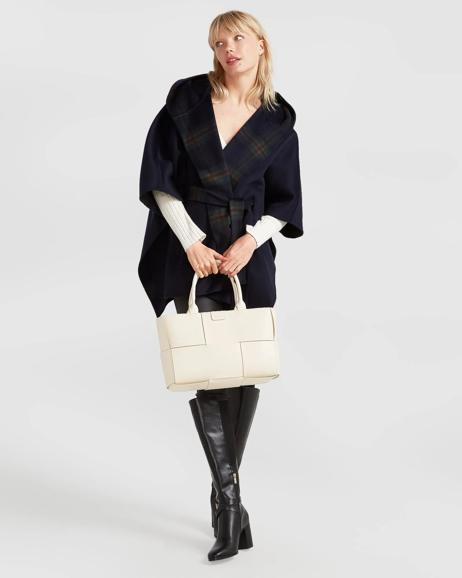 Jackson Landing Wool Blend Cape Coat - French Navy