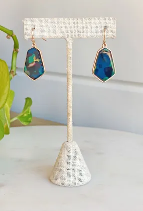 Jayda Drop Earrings in Green