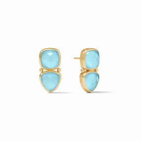 Julie Vos Aquitaine Midi Earring, Capri Blue