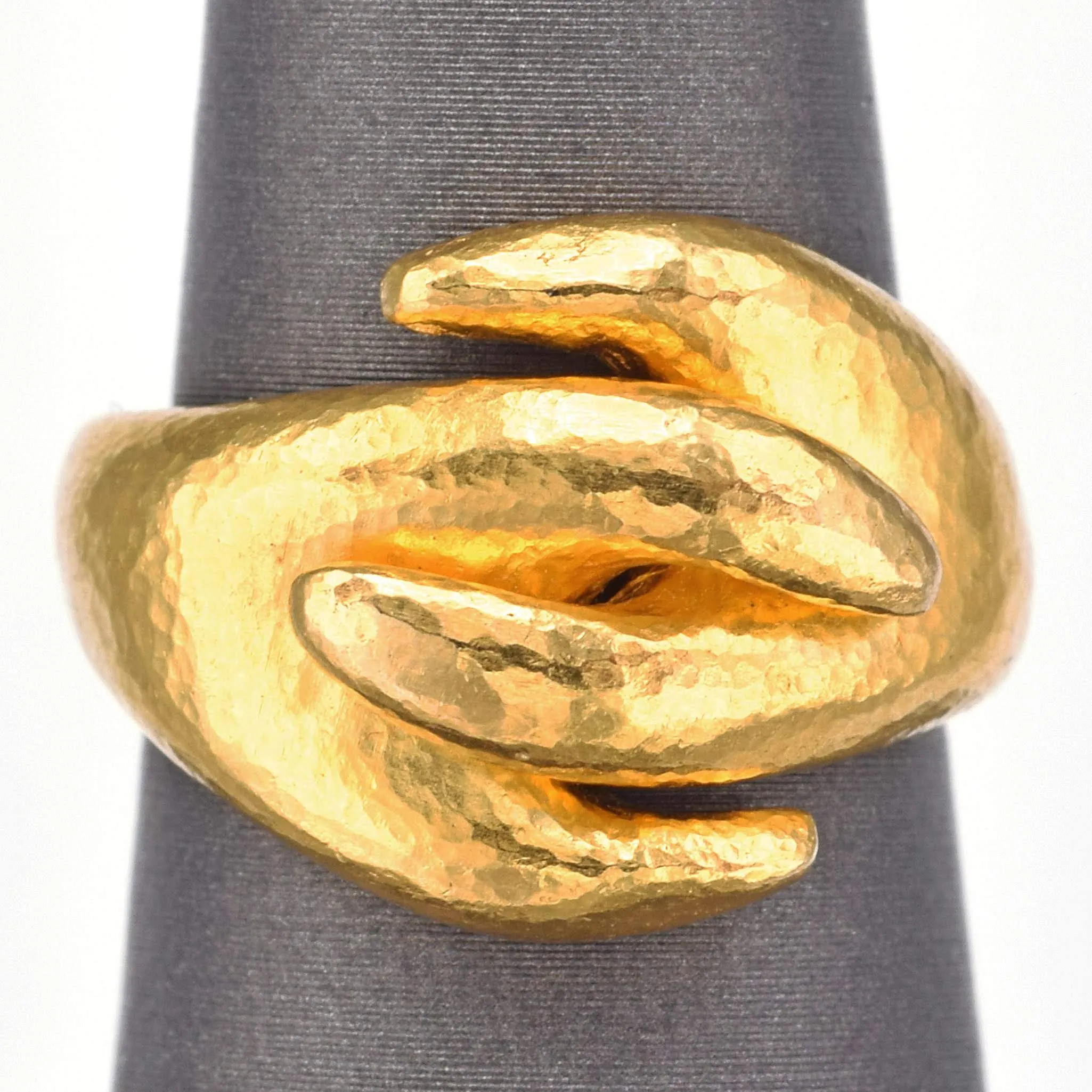 Lalaounis Vintage 18K Yellow Gold Greece Band Ring