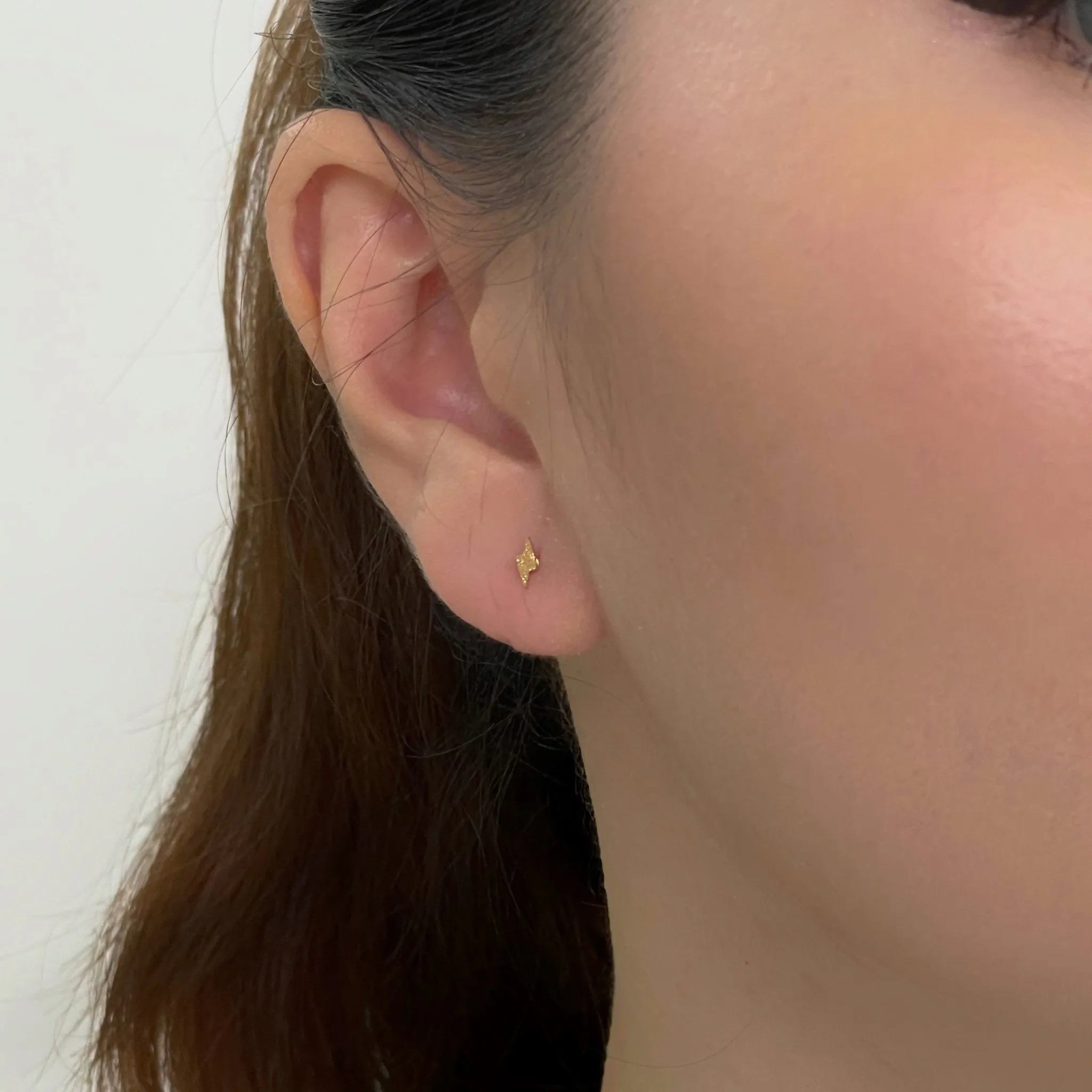 Lightning Barbell Earring