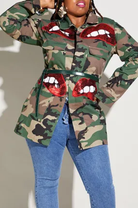 Lip Service Camouflage Jacket