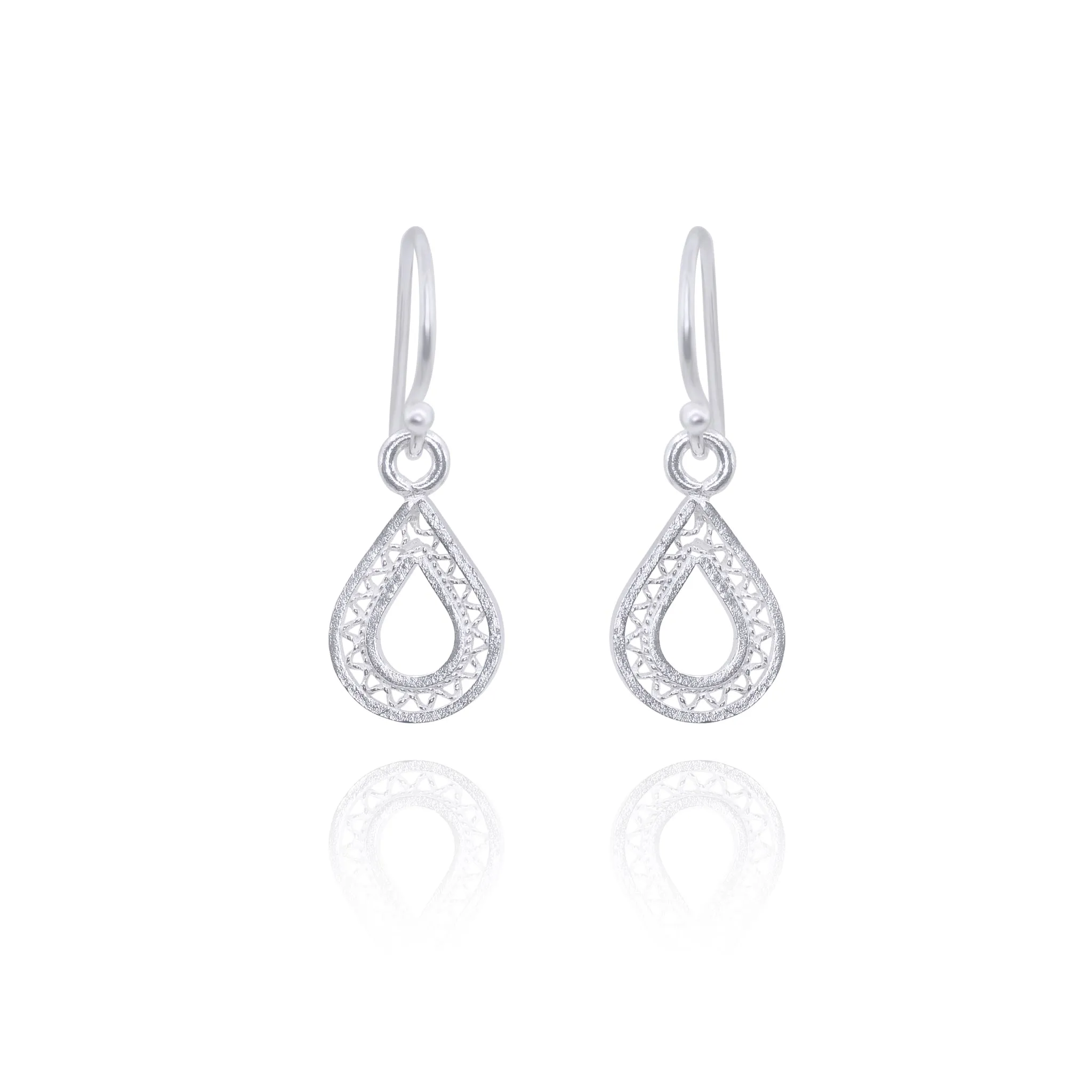 MAKARA SILVER SMALL EARRINGS FILIGREE