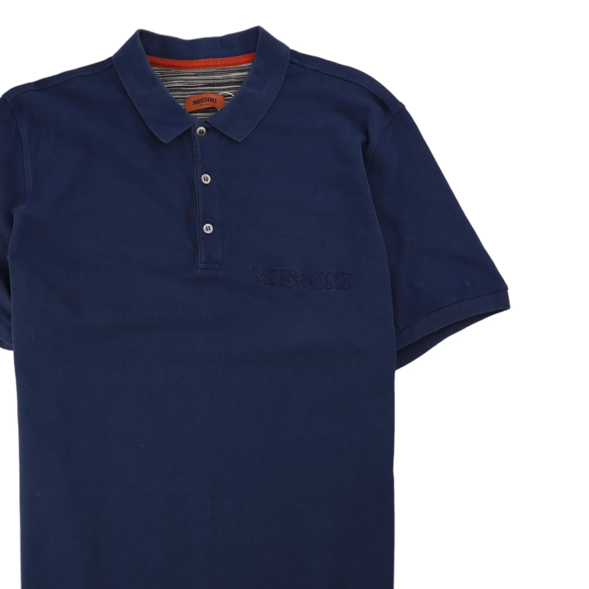 Men's Logo Polo Shirt Blue Size XL