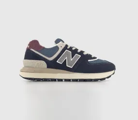 Mens New Balance 574LG Blue Navy Trainers