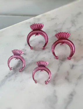 Naja Stud Earrings in pink