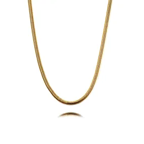 No-Tarnish Medical Grade Titanium Snake Stack Necklace