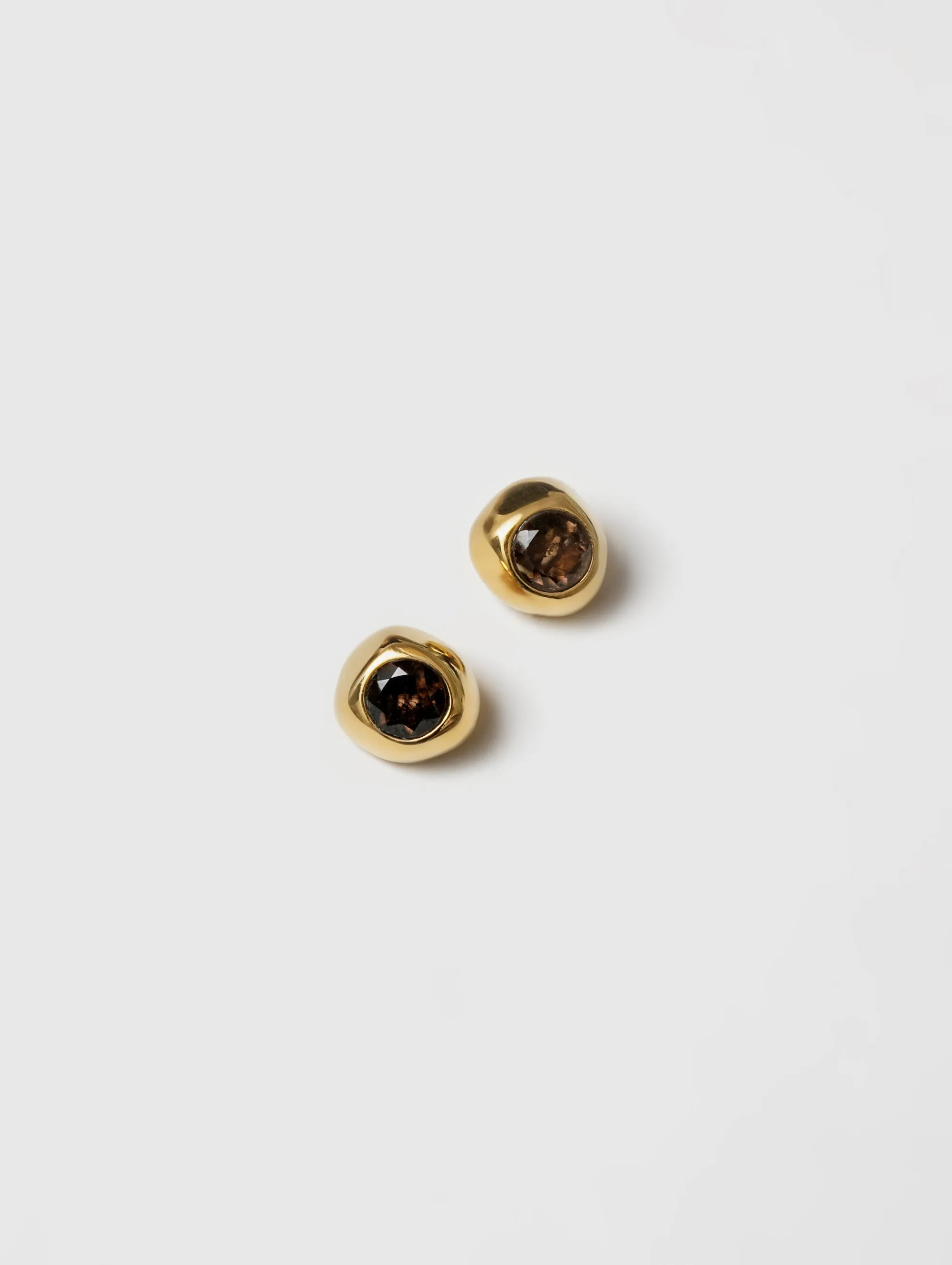 Orla Studs in Brown and Gold (Sample)