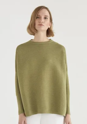 Paisie Khaki Cape Jumper