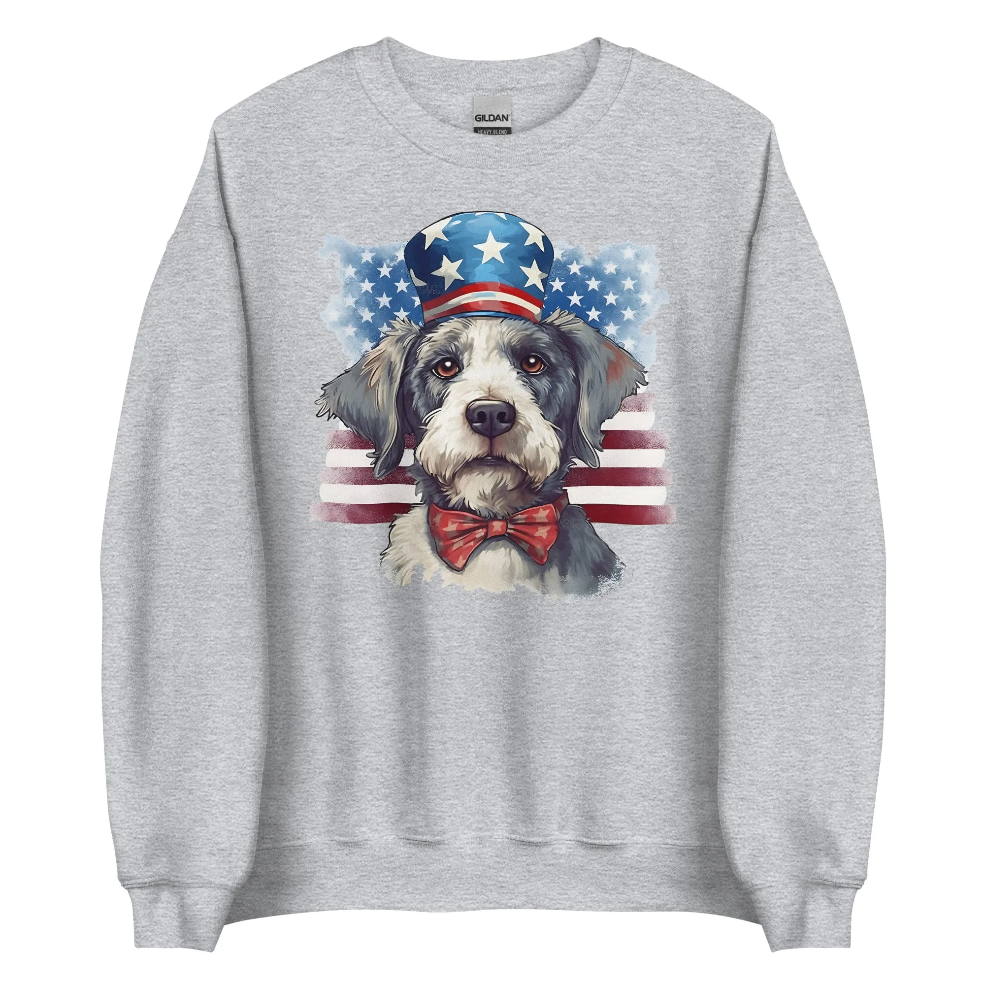 Patriotic Dog Tibetan Terrier Sweatshirt For Proud Dog Owner