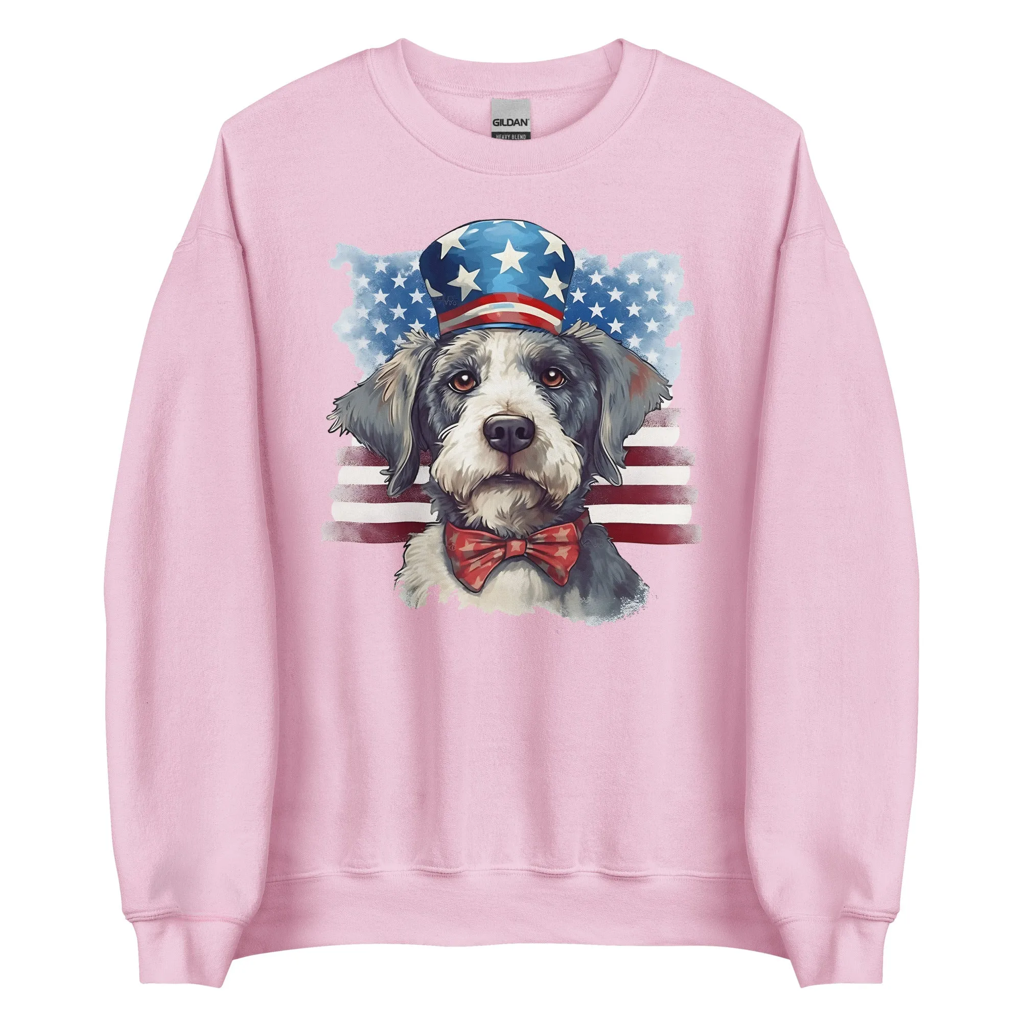 Patriotic Dog Tibetan Terrier Sweatshirt For Proud Dog Owner