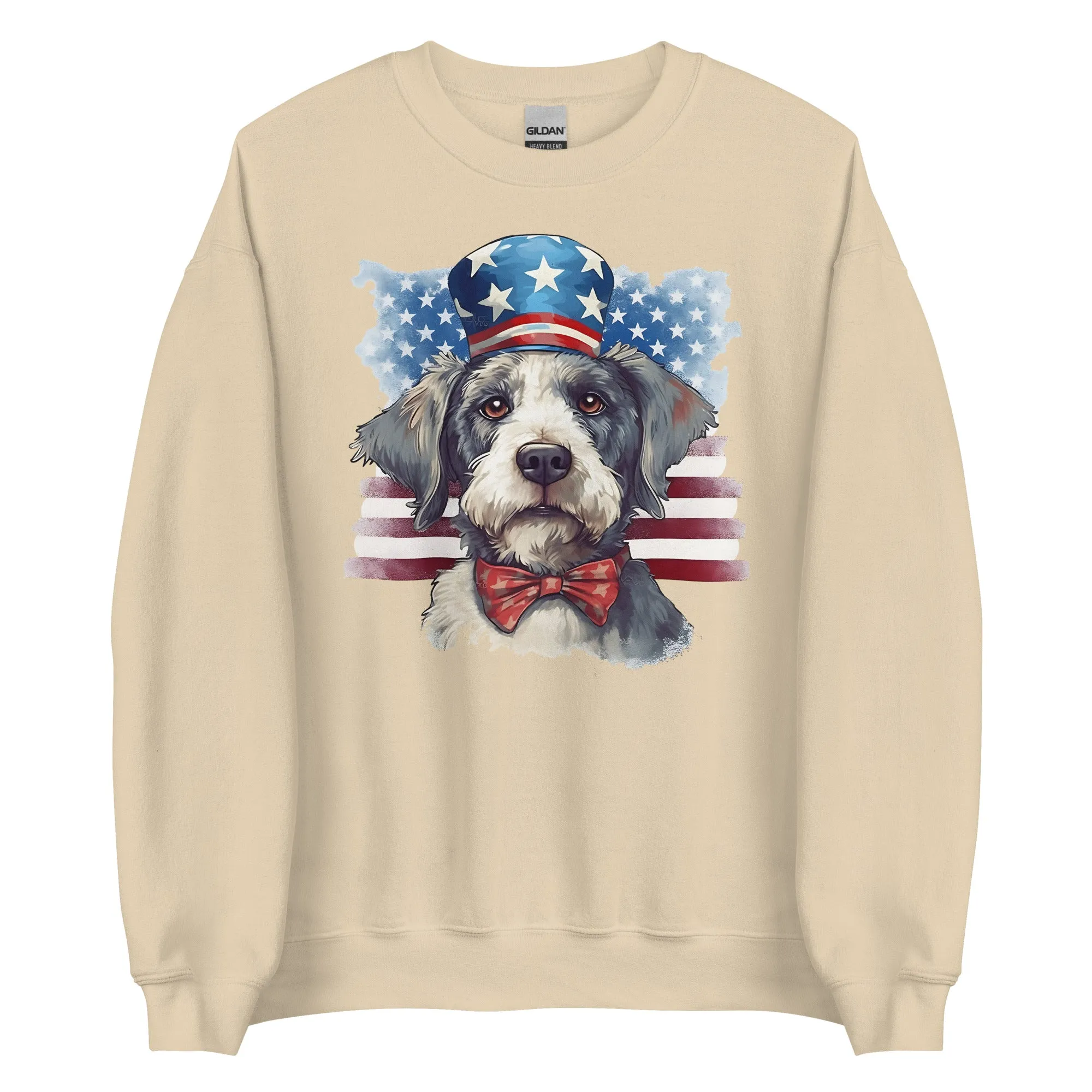 Patriotic Dog Tibetan Terrier Sweatshirt For Proud Dog Owner