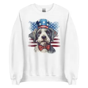 Patriotic Dog Tibetan Terrier Sweatshirt For Proud Dog Owner