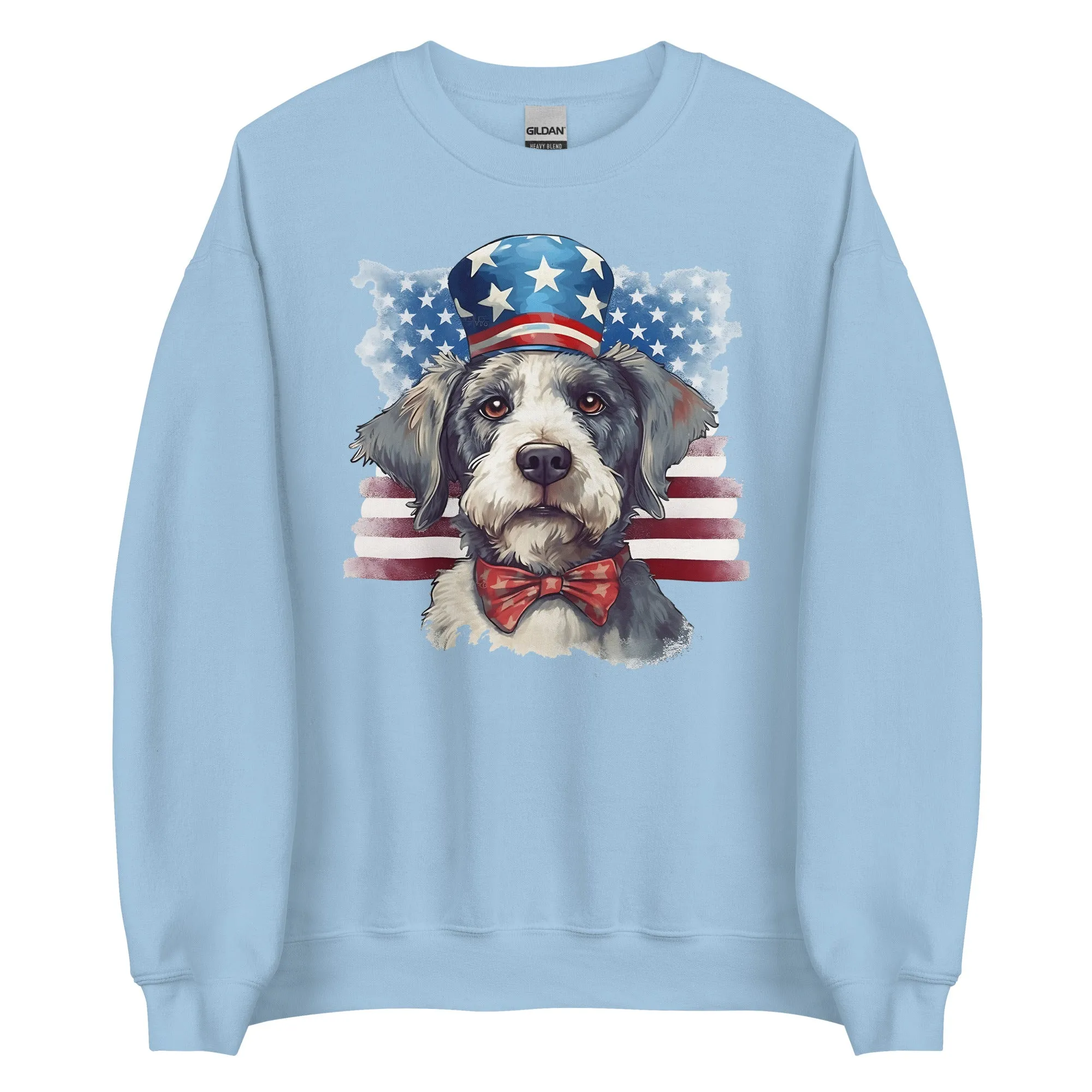 Patriotic Dog Tibetan Terrier Sweatshirt For Proud Dog Owner