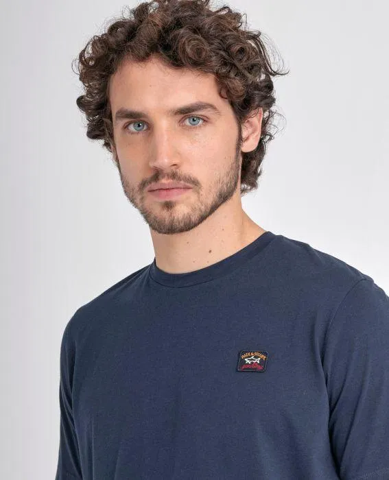 Paul & Shark Badge T Shirt Navy