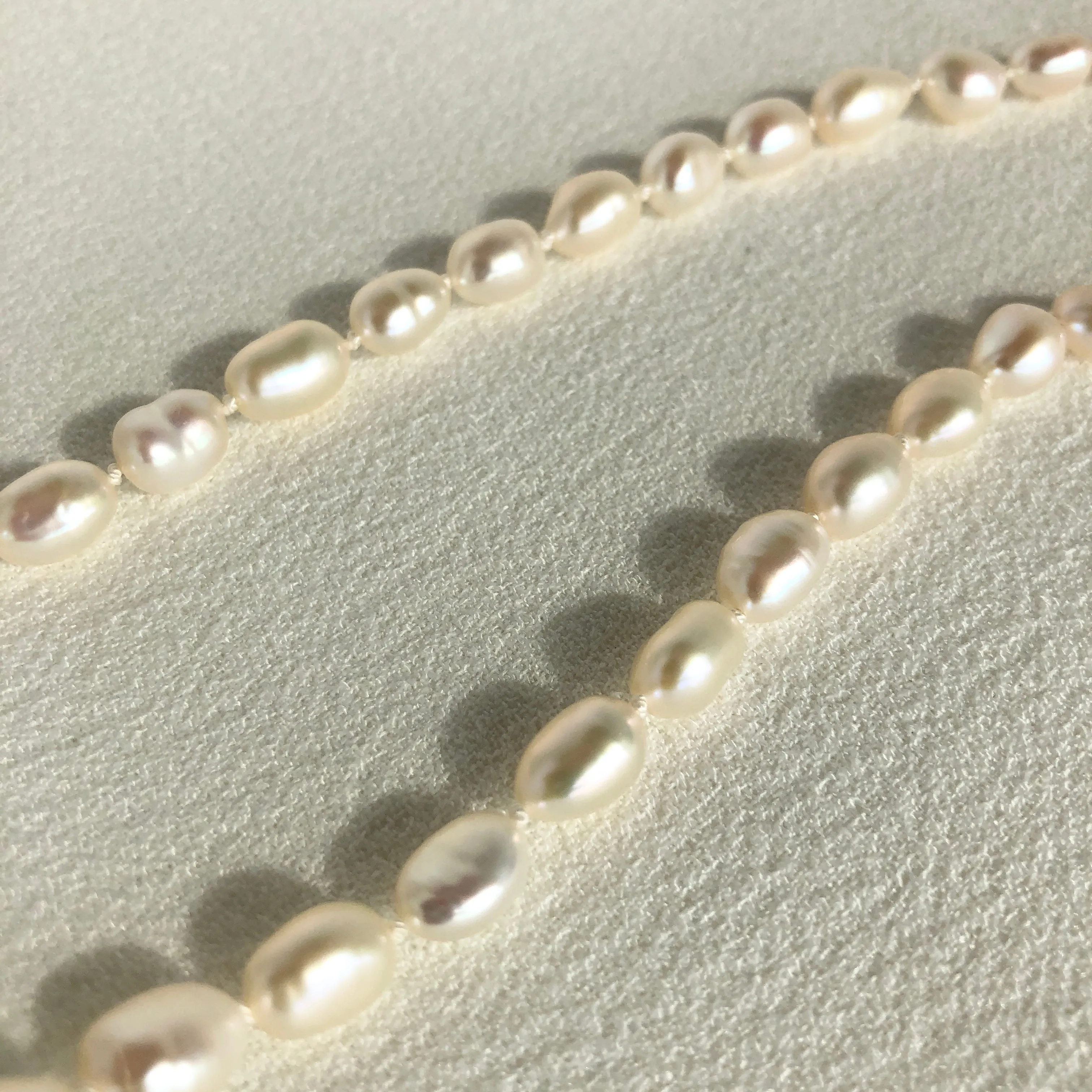 Pearl Necklace with Toggle Clasp