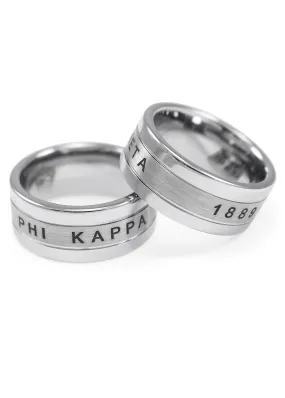 Phi Kappa Theta Fraternity Tungsten Ring