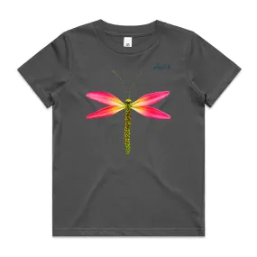 Pink Lily Dragonfly - Kids Tee