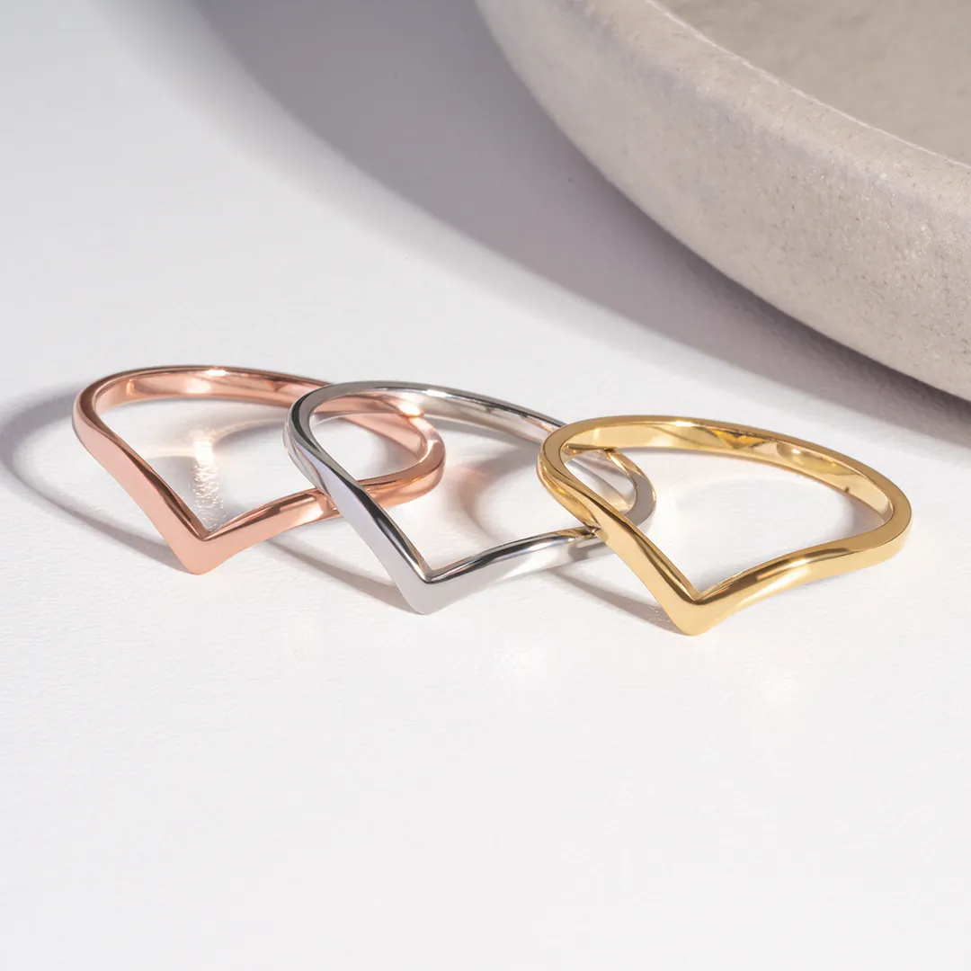 Plain V Shape Ring